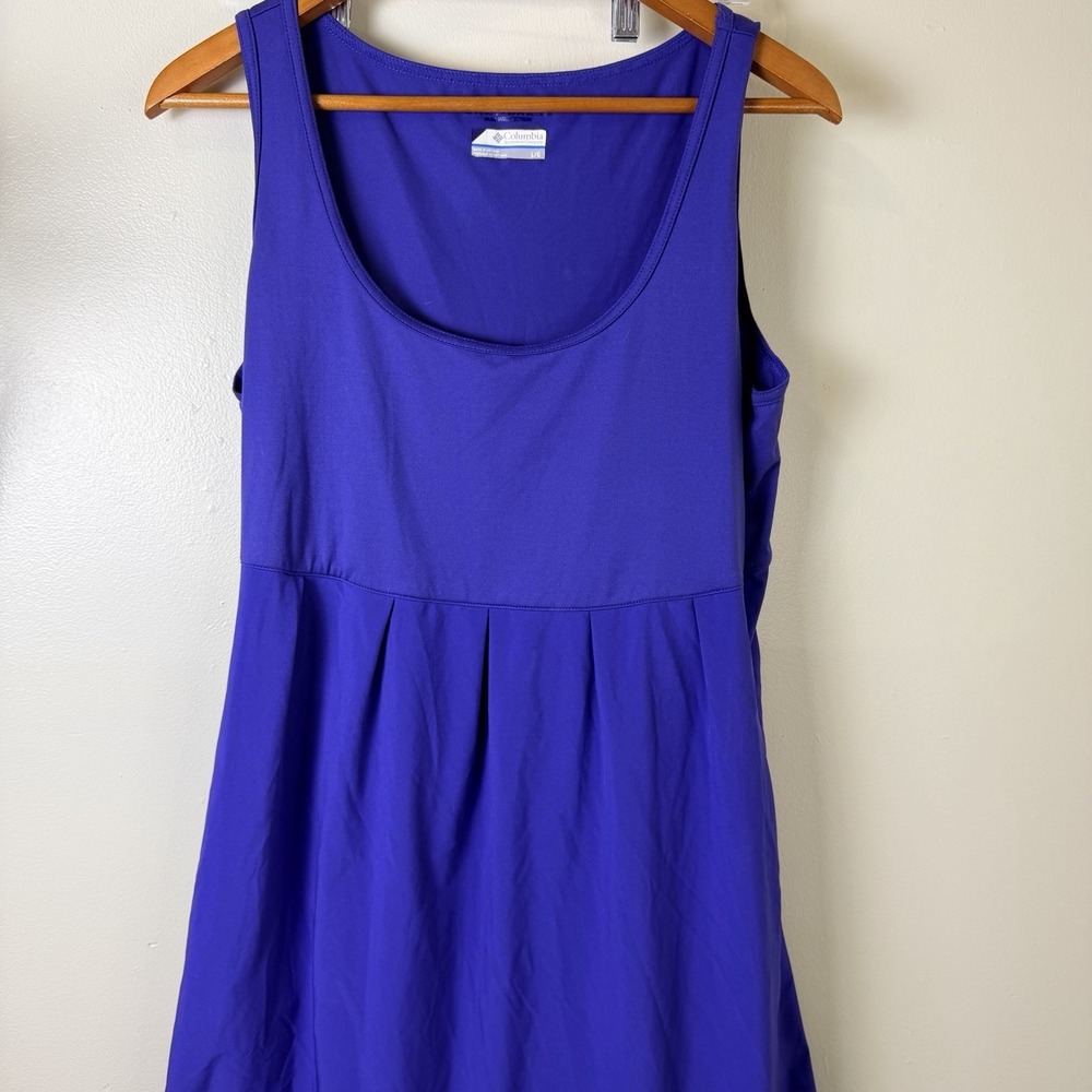 NEW Columbia On The Go Dress Women's Blue Omni-Shield Large Active Outdoor